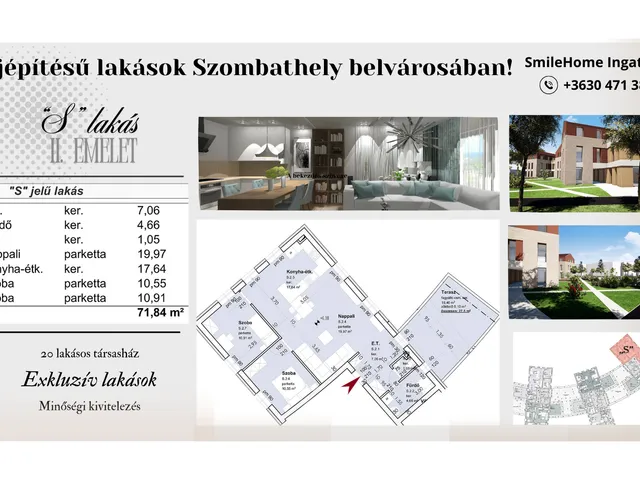 Eladó lakás Szombathely, Belváros 72 nm