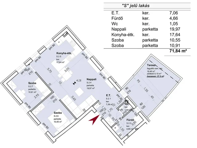 Eladó kereskedelmi és ipari ingatlan Szombathely 45 nm