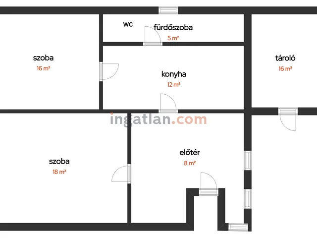 Eladó ház Tiszanagyfalu 59 nm