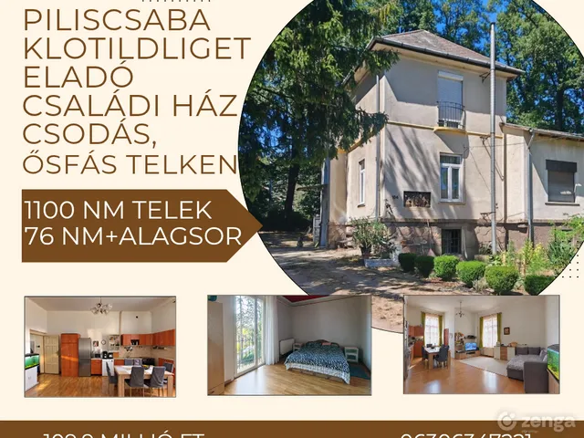 Eladó ház Piliscsaba, Klotildliget 100 nm
