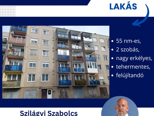 Eladó lakás Tatabánya, Sárberki lakótelep 55 nm