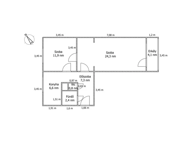 Eladó lakás Tatabánya, Sárberki lakótelep, 212 55 nm