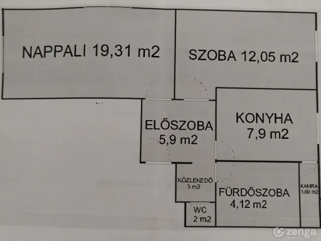 Kiadó lakás Budapest III. kerület 55 nm
