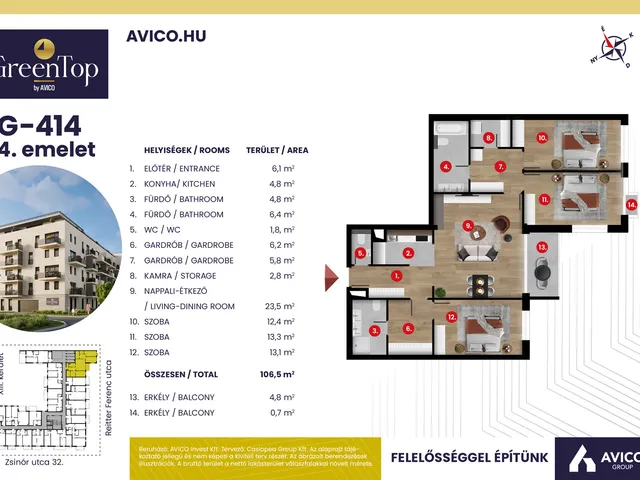 Eladó lakás Budapest XIII. kerület 107 nm