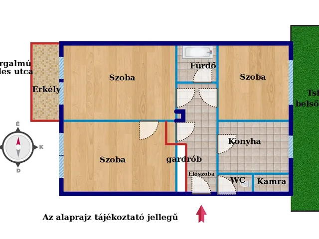 Eladó lakás Budapest XIII. kerület, Újlipótváros 78 nm