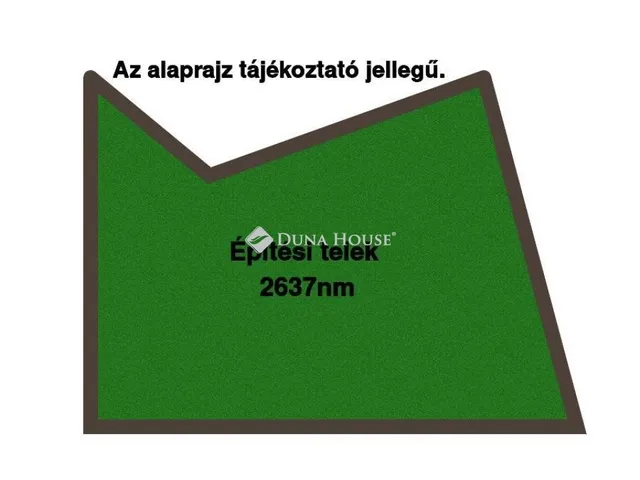 Eladó telek Gyömrő 2637 nm