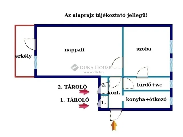 Eladó lakás Budapest IX. kerület, József Attila lakótelep 55 nm