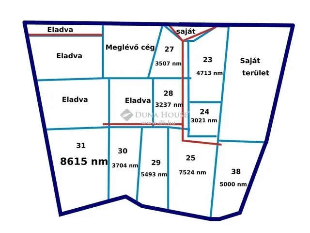 Eladó kereskedelmi és ipari ingatlan Szeged 8615 nm