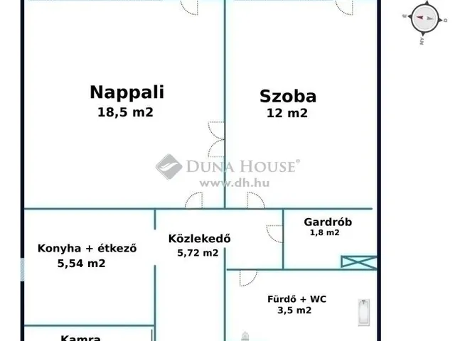 Eladó lakás Budapest III. kerület 52 nm