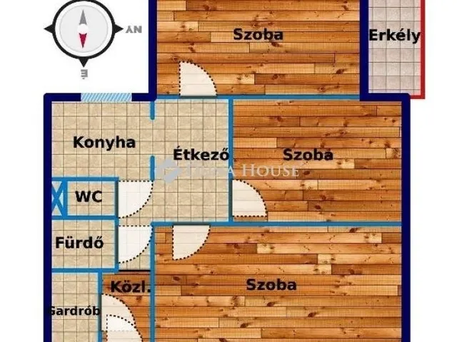 Eladó lakás Budapest XV. kerület, Újpalota 69 nm