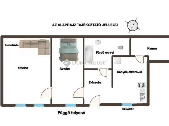 Eladó lakás Budapest VI. kerület 56 nm