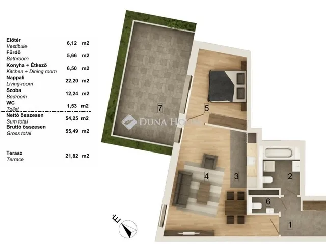Eladó lakás Budapest VIII. kerület, Corvin negyed 59 nm