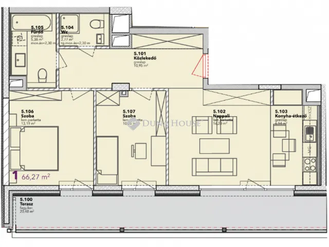 Eladó lakás Budapest IX. kerület 68 nm
