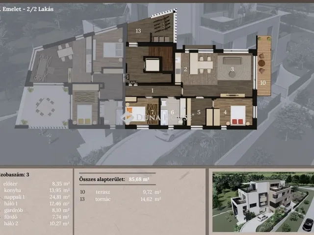 Eladó lakás Budapest XI. kerület, Madárhegy 187 nm