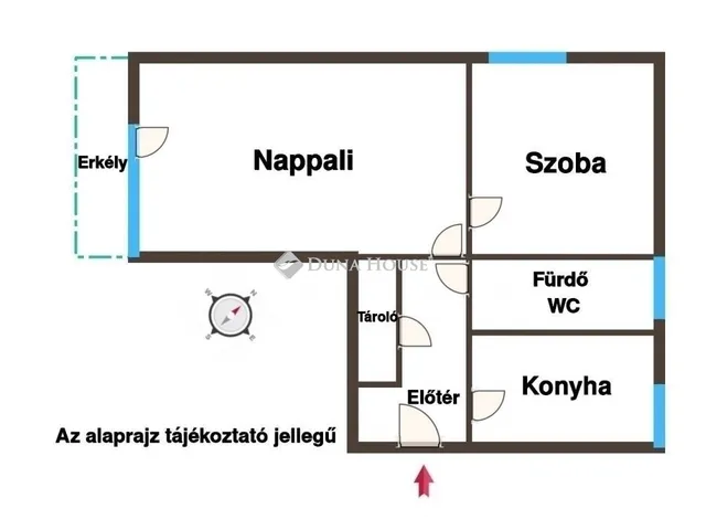 Eladó lakás Budapest IX. kerület, József Attila lakótelep 54 nm