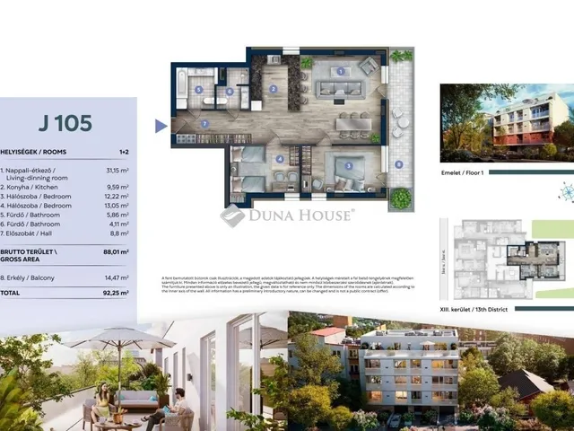 Eladó lakás Budapest XIII. kerület, Angyalföld 95 nm