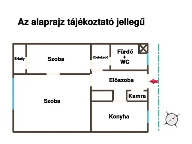 Eladó lakás Budapest VII. kerület 44 nm