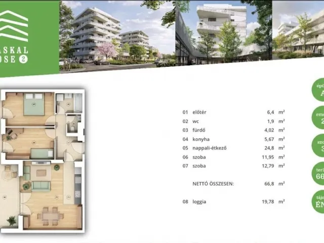 Eladó lakás Budapest XIV. kerület, Alsórákos 67 nm