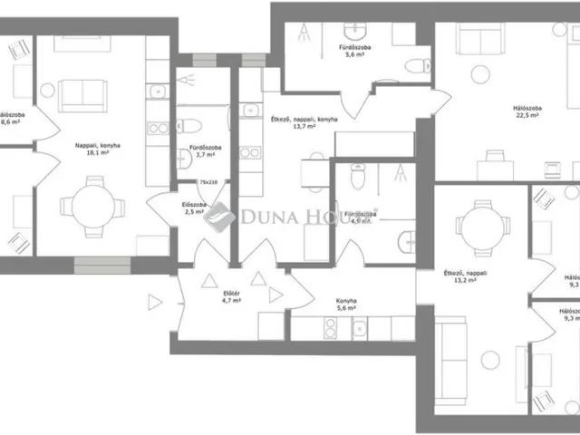 Eladó lakás Budapest VIII. kerület 136 nm