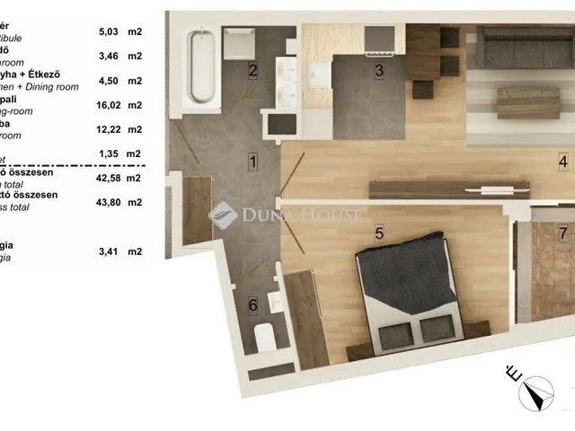 Eladó lakás Budapest VIII. kerület 44 nm