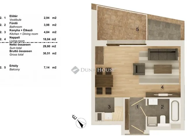 Eladó lakás Budapest VIII. kerület 33 nm