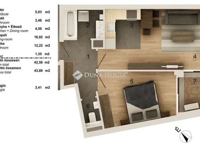 Eladó lakás Budapest VIII. kerület 44 nm