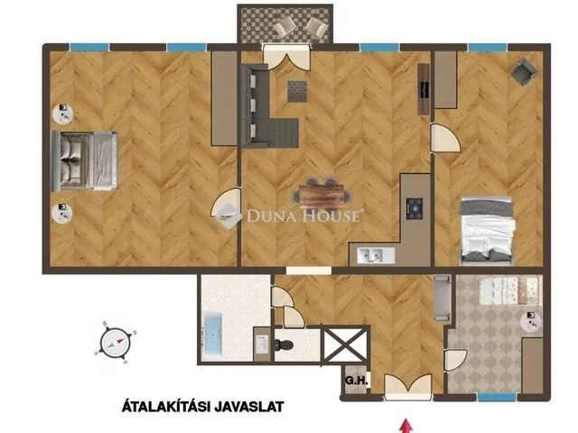 Eladó lakás Budapest VI. kerület, Nagykörúton kívüli terület 99 nm