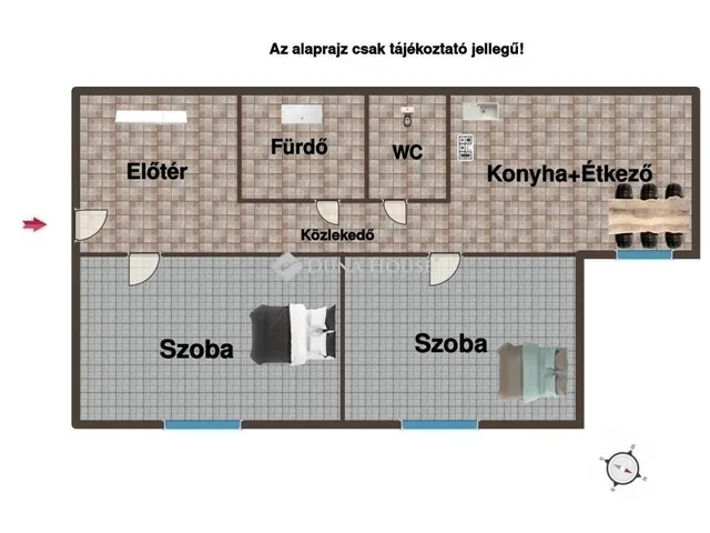 Eladó lakás Budapest XX. kerület, Pesterzsébet 55 nm