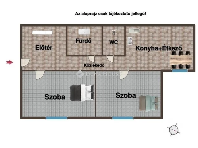 Eladó lakás Budapest XX. kerület 55 nm