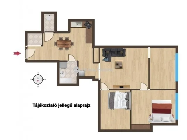 Eladó lakás Budapest VIII. kerület 61 nm