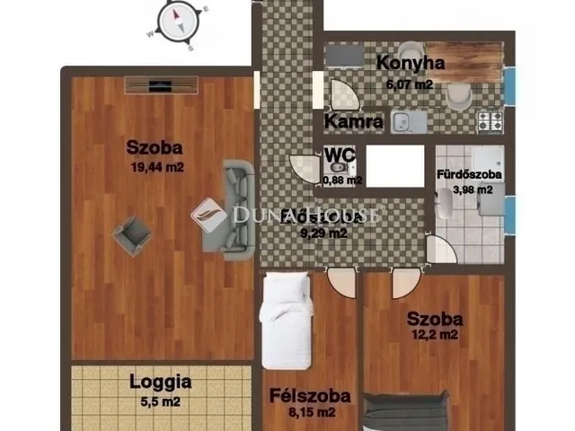 Eladó lakás Budapest XXI. kerület 66 nm