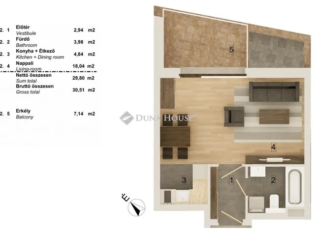 Eladó lakás Budapest VIII. kerület 33 nm