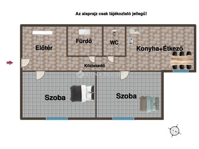 Eladó lakás Budapest XX. kerület 55 nm