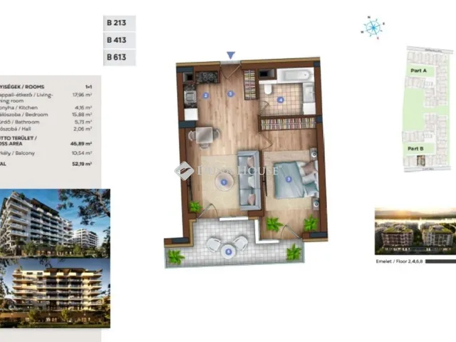 Eladó lakás Budapest XIII. kerület, Vizafogó 52 nm