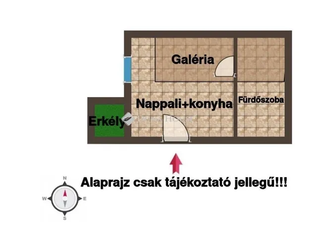 Eladó lakás Budapest VI. kerület, Nagykörúton kívüli terület 17 nm