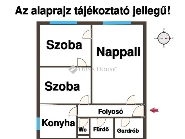 Eladó lakás Budapest XV. kerület, Újpalota 53 nm