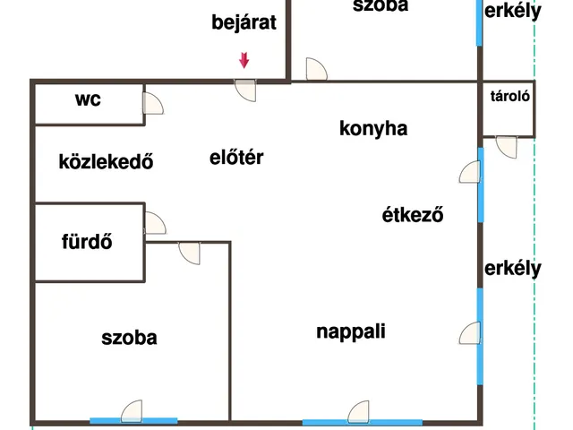 Eladó lakás Budapest III. kerület, Óbuda 56 nm
