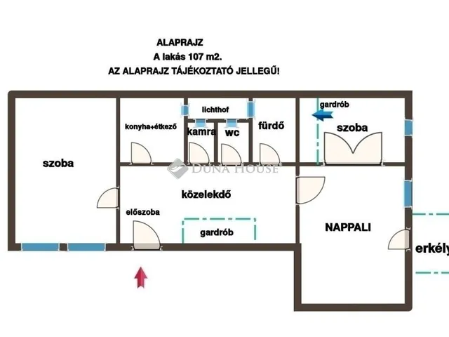 Eladó lakás Budapest VIII. kerület, Palotanegyed 107 nm