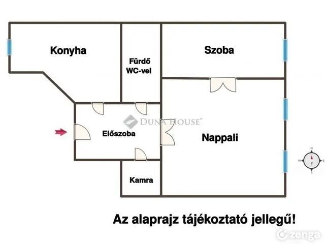 Eladó lakás Budapest V. kerület, Belváros 63 nm