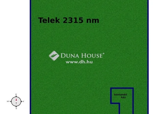 Eladó telek Vasad 2315 nm