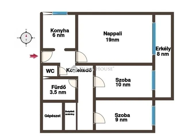 Eladó lakás Budapest XX. kerület 62 nm