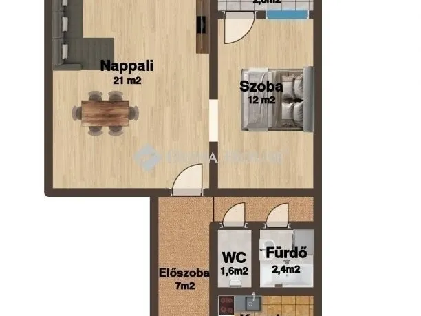 Eladó lakás Budapest XXI. kerület 48 nm