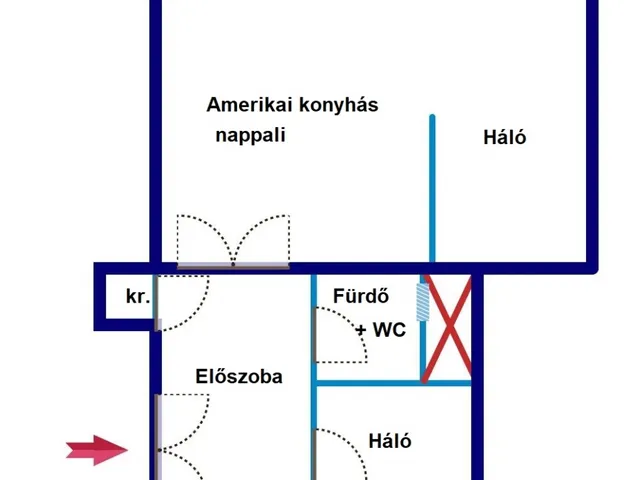 Eladó lakás Budapest VI. kerület, Nagykörúton kívüli terület 64 nm