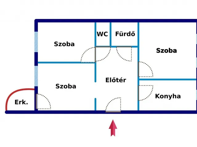 Eladó lakás Budapest IV. kerület, Káposztásmegyer 62 nm