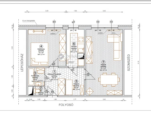 Eladó lakás Budapest III. kerület, Kaszásdűlő 51 nm