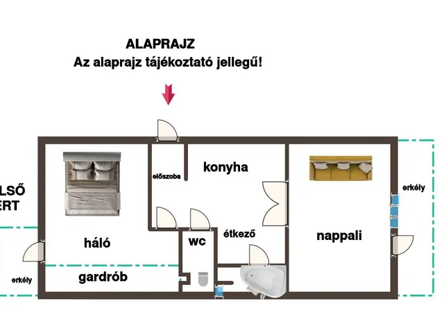 Eladó lakás Budapest XII. kerület 53 nm