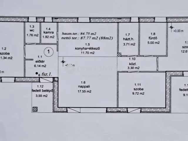 Eladó telek Gyömrő 563 nm