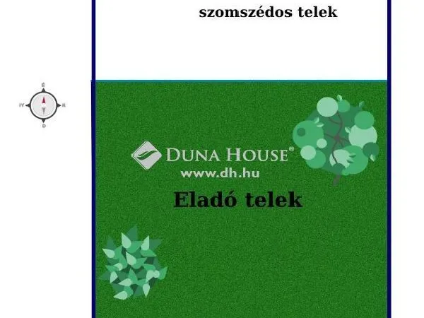 Eladó telek Gyömrő 680 nm