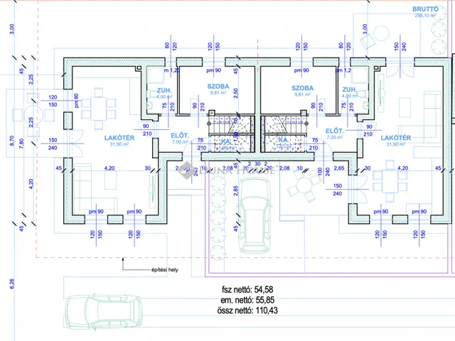 Eladó ház Budapest XVIII. kerület, Belsőmajor 110 nm
