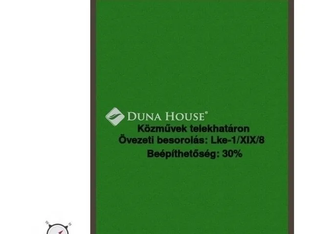 Eladó telek Budapest XIX. kerület 526 nm